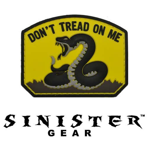 Sinister Gear "Don't Tread on Me" PVC Patch - Color