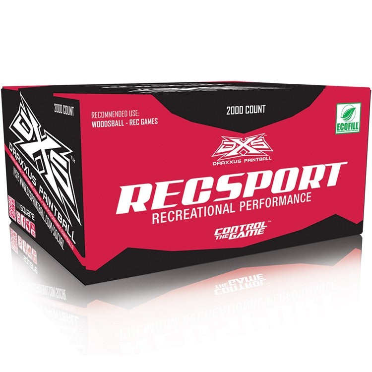 DXS Recsport Paintballs - Orange Shell / Orange Fill - 2000 Count