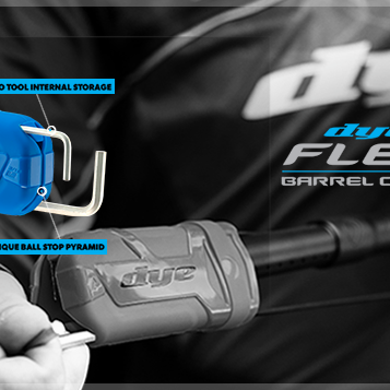 Dye Flex Paintball Barrel Cover- Black