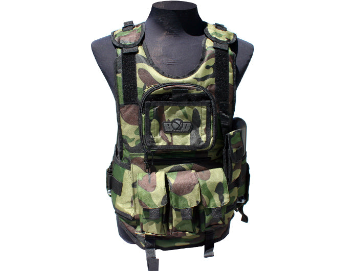 Gen X Global Deluxe Tactical Vest - Woodland Camo