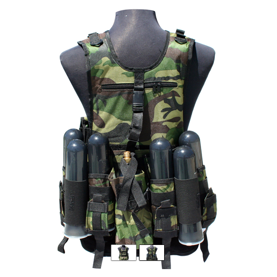 Gen X Global Deluxe Tactical Vest - Woodland Camo