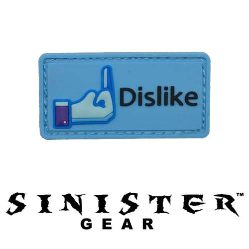 Sinister Gear "Dislike" PVC Patch - Color