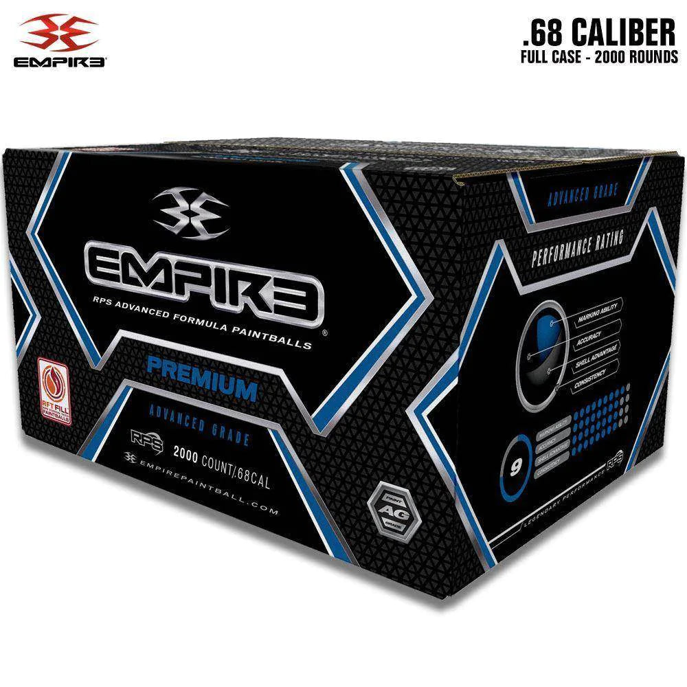 Empire Premium 0.68 Caliber Paintballs - 2000 Paintballs - Metallic Yellow Shell - Yellow Fill