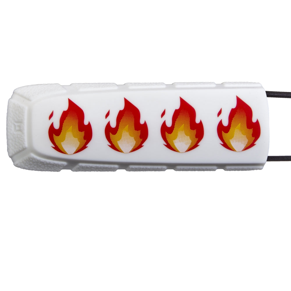 Exalt Paintball Bayonet Barrel Cover LE - Fire Emoji White