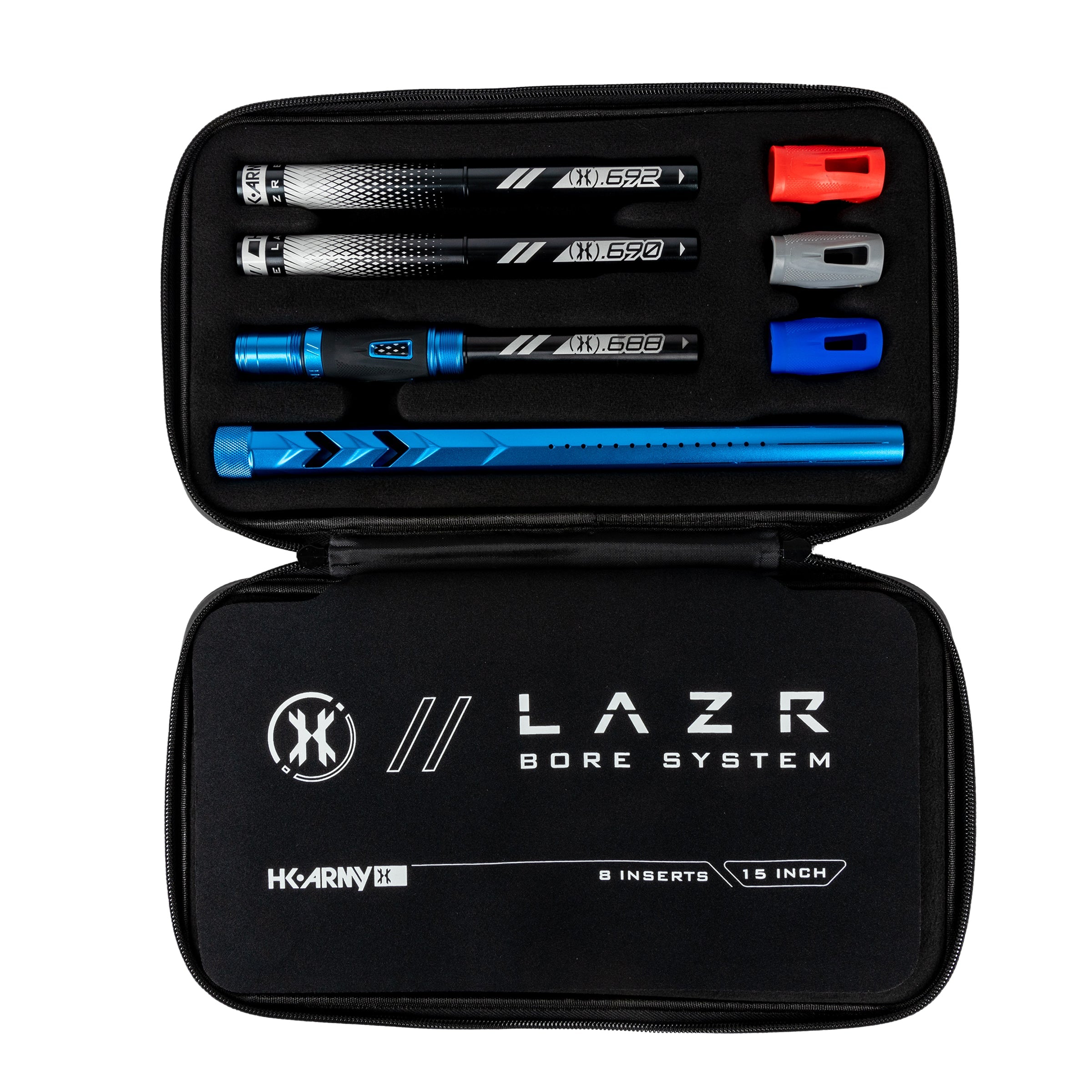 HK Army LAZR Barrel Kit - Elite "Fossil" - Autococker Thread - Dust Blue/Black Insert