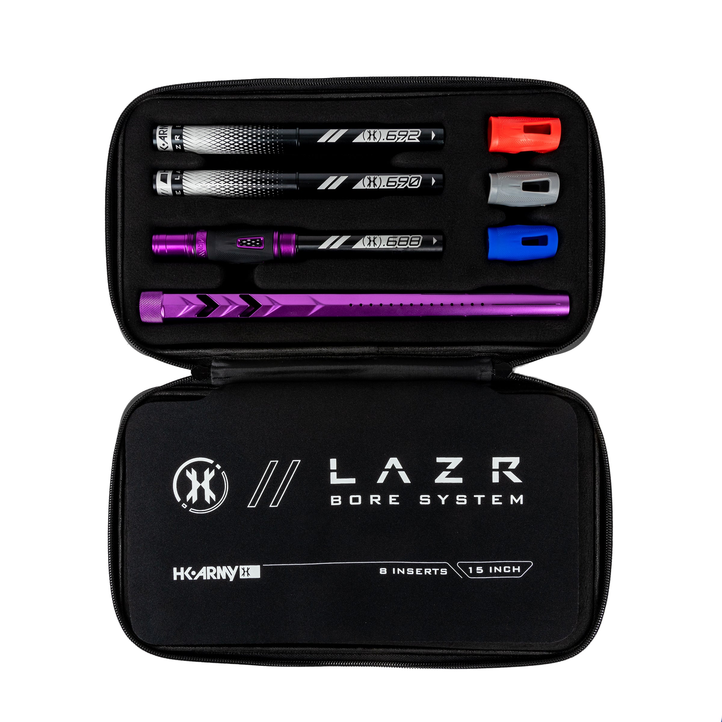 HK Army LAZR Barrel Kit - Elite "Fossil" - Autococker Thread - Dust Purple/Black Insert