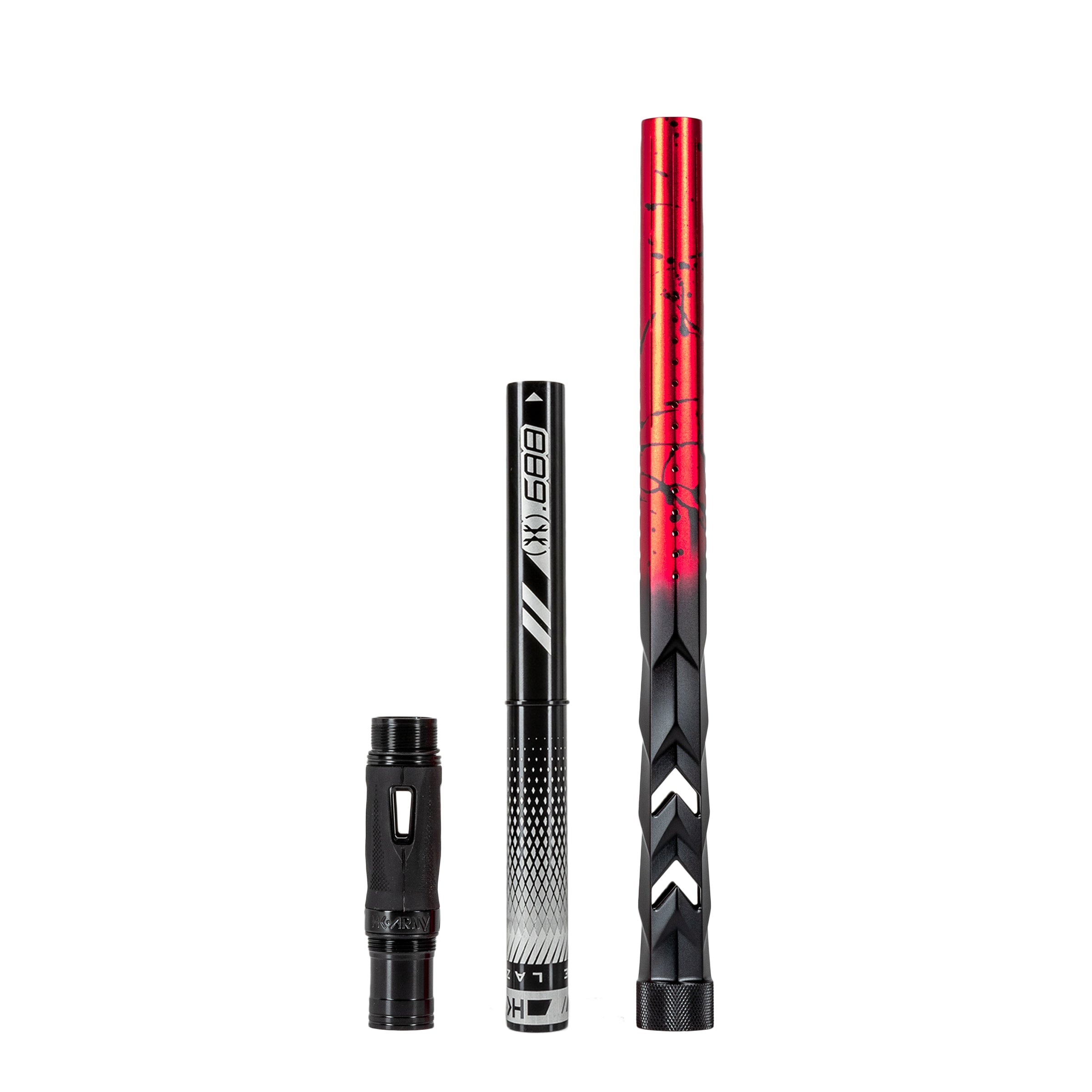HK Army LAZR Barrel Kit - Elite "Fossil" - Autococker Thread - Red/Black Splash - Black Insert