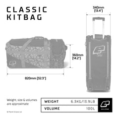 Planet Eclipse GX2 Classic Kitbag / Gearbag - Dark Sub Zero