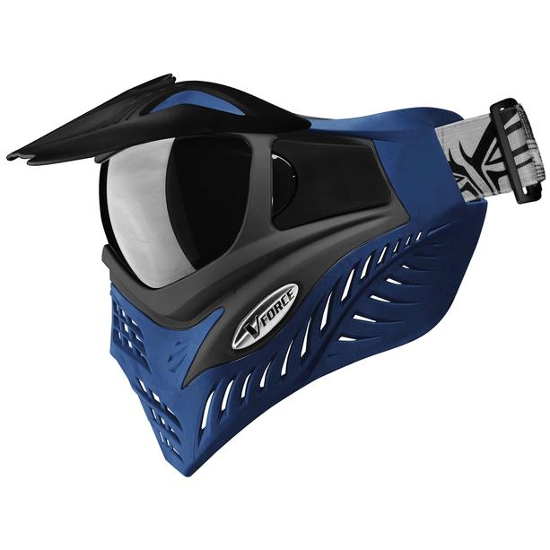 V-Force Grill Paintball Mask - Azure (Grey on Blue)
