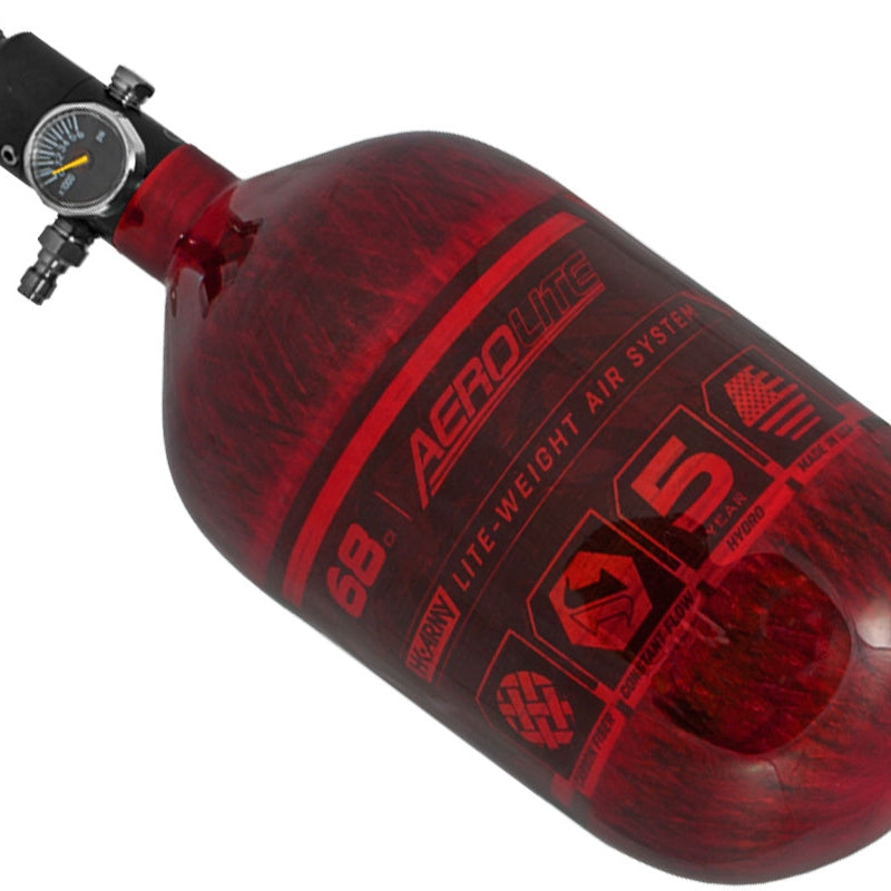HK Army AeroLite Carbon Fiber Tank - 68/4500 PSI - Red