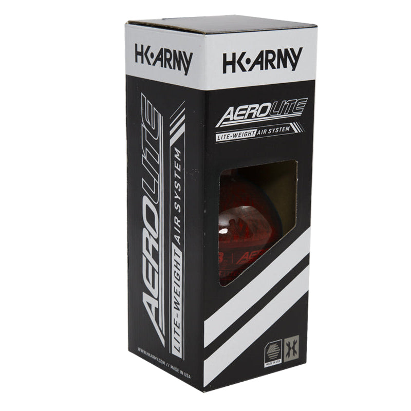 HK Army Aerolite Carbon Fiber Tank - 48ci / 4500psi - Red