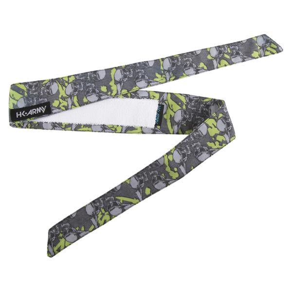 HK Army Hostilewear Vintage Headband - Skulls Neon/Gray