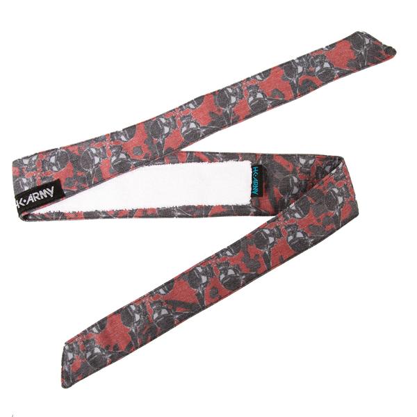 HK Army Hostilewear Vintage Headband - Skulls Red/Black