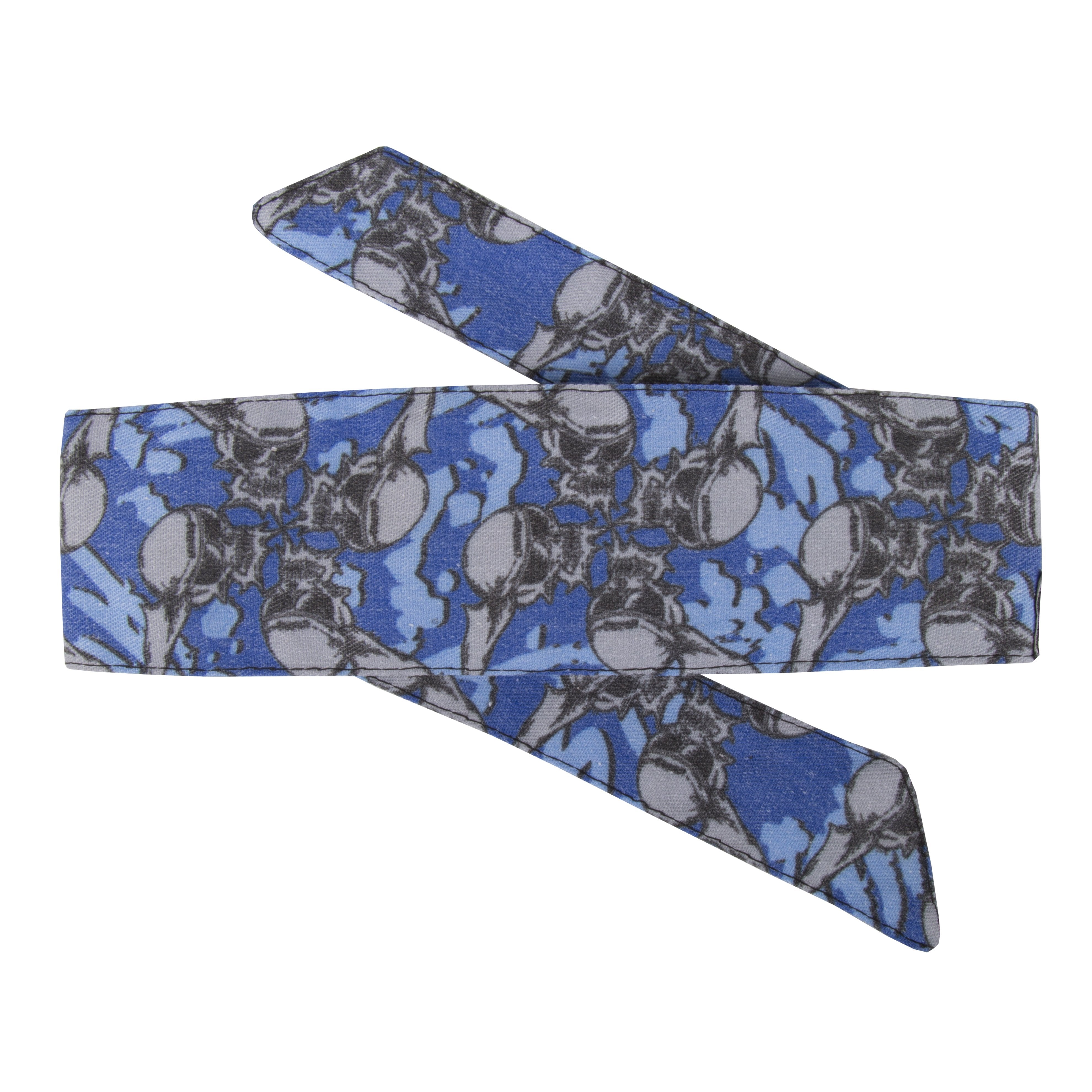 Hostilewear Vintage Headband - Skulls Blue