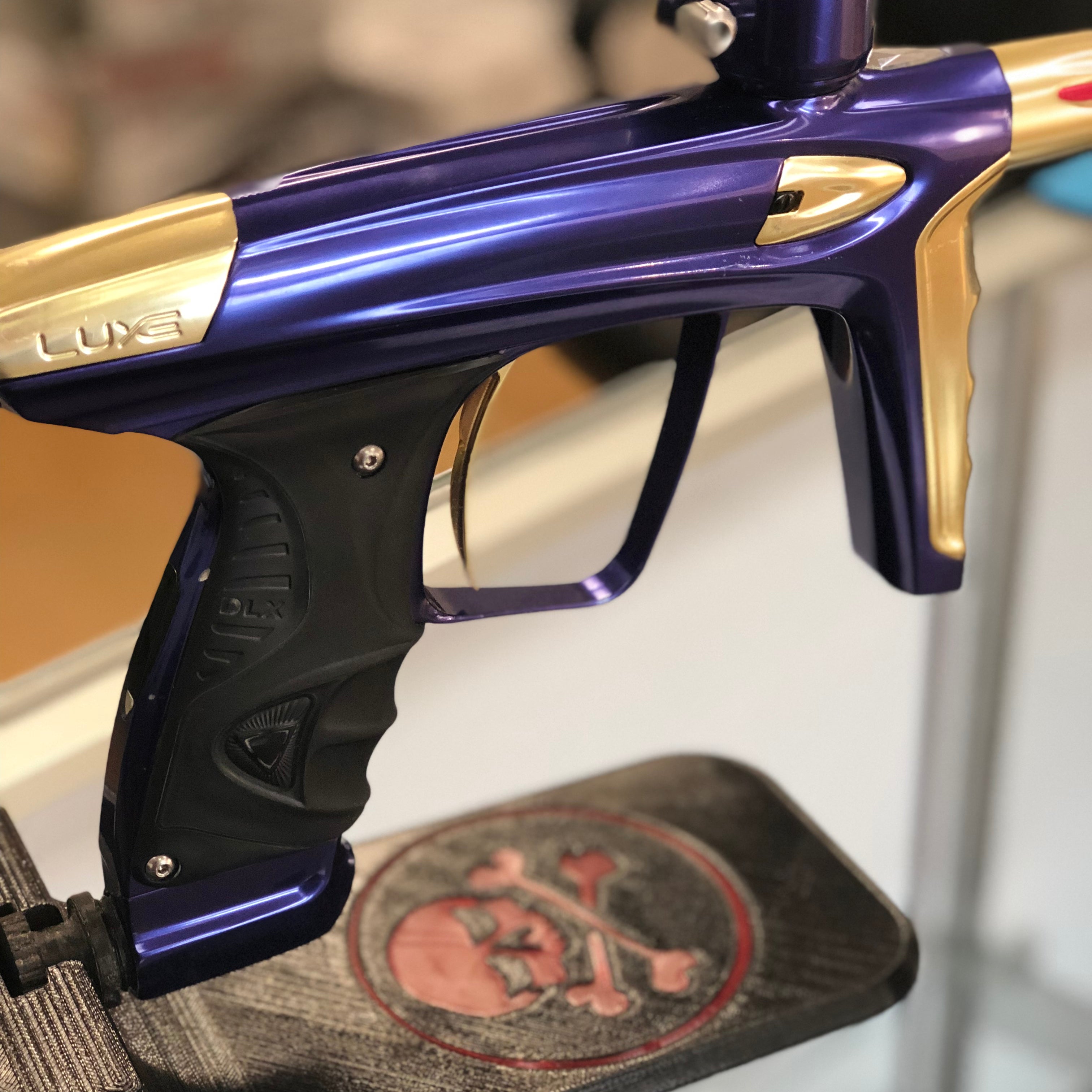 Used Luxe Ice Paintball Marker - Gloss Purple / Gloss Gold