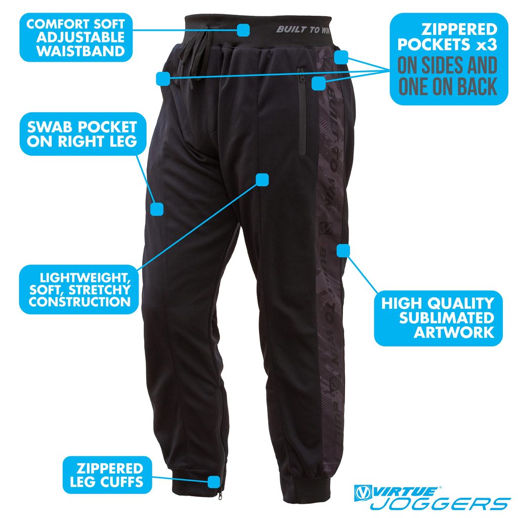 Virtue Jogger Paintball Pants - Graphic Black