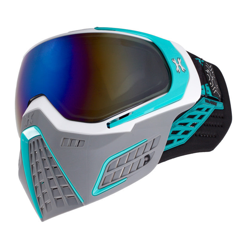 KLR Goggle Slate (White/Teal)