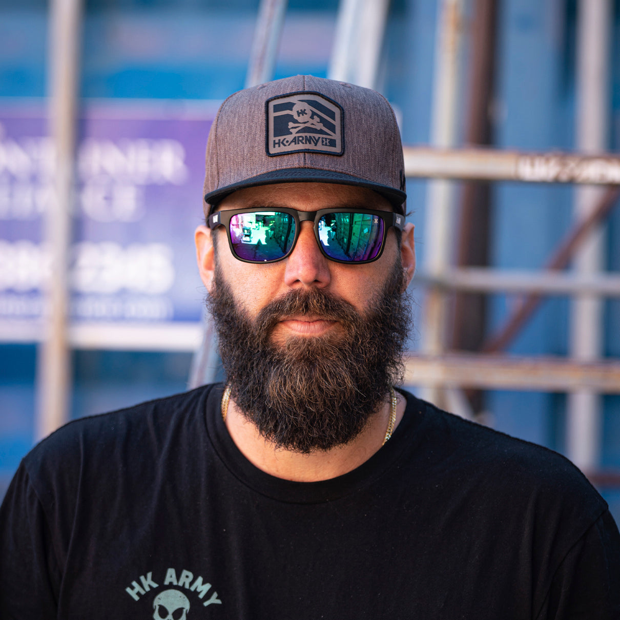 HK Army Clip Snapback Hat - Black/Tan