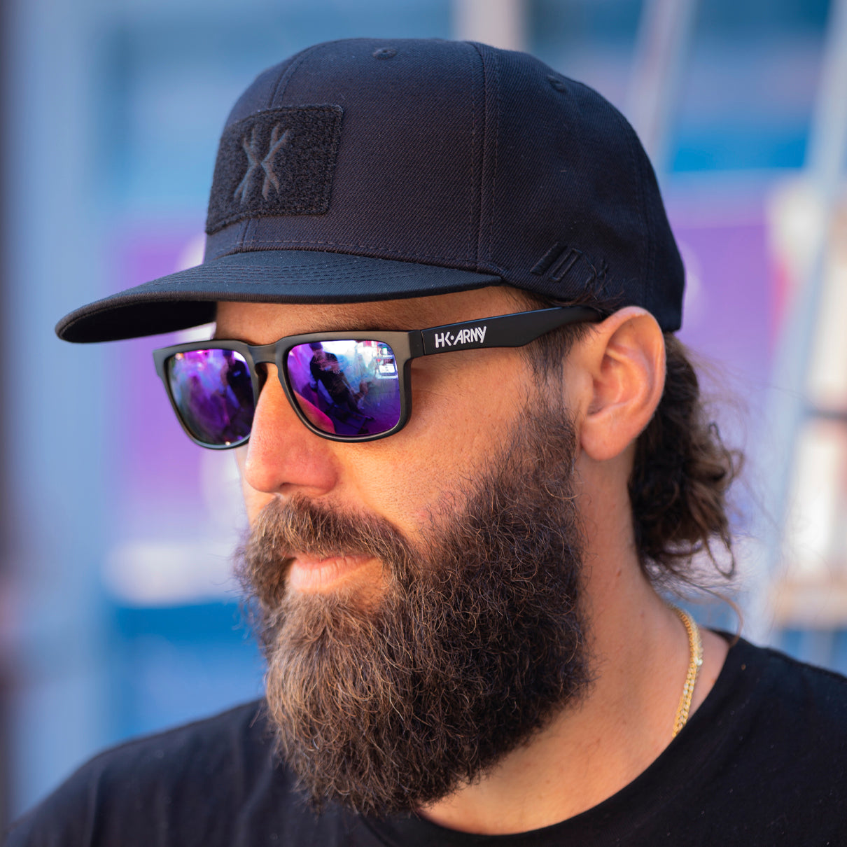 HK Army Assault Snapback Hat - Black