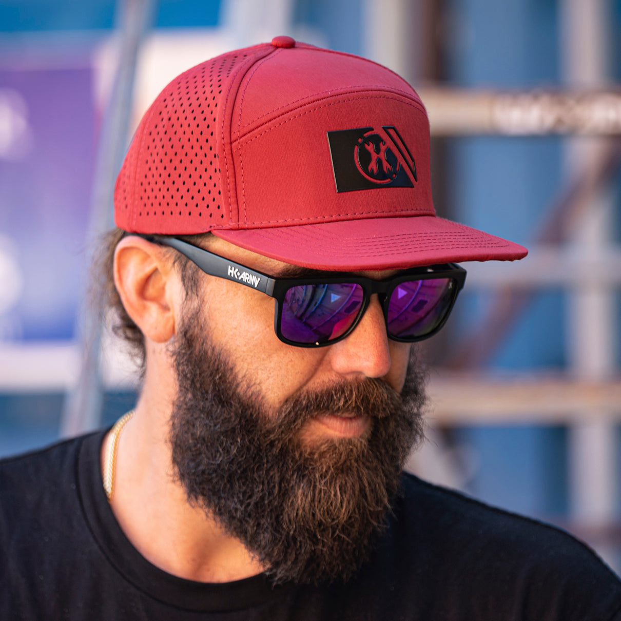 HK Army Field Snapback Hat - Maroon