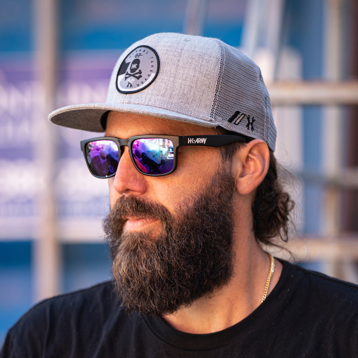 HK Army Drift Snapback Hat - Grey