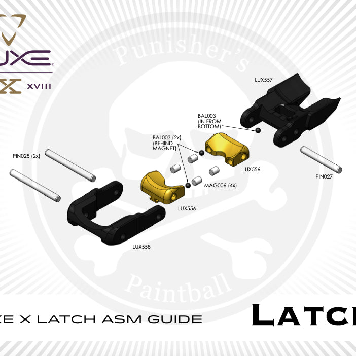 DLX Luxe X Latch System Parts Picker - Pick the Part You Need!