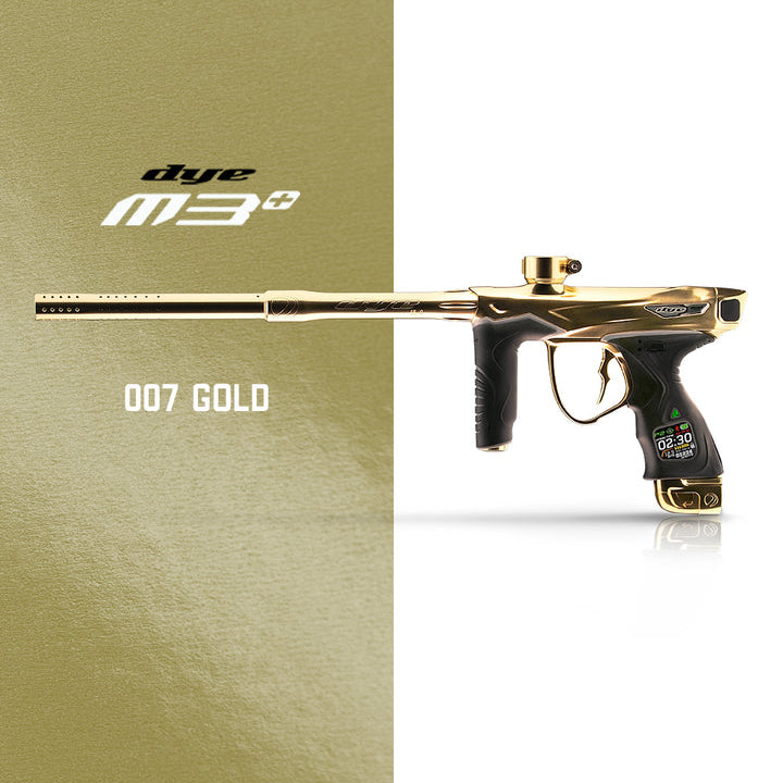 Dye M3+ Paintball Gun - 007 Gold Polished