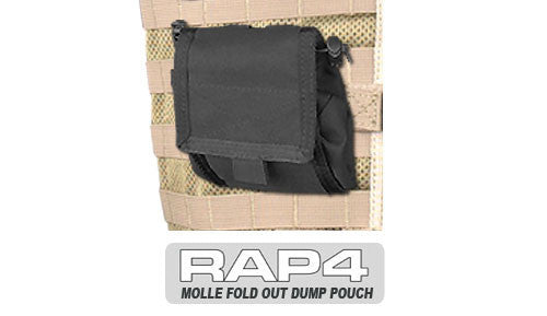 BLACK Fold Out Dump Pouch