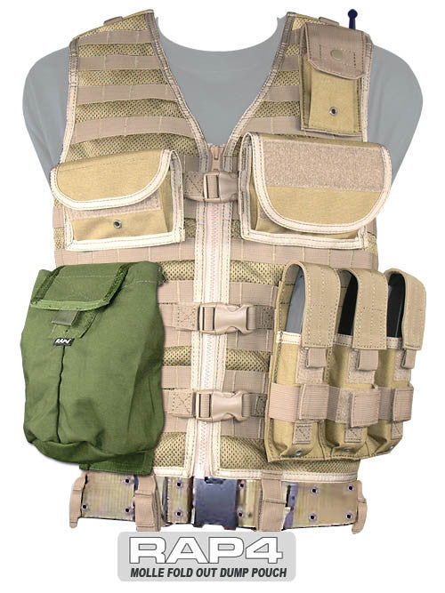 BLACK Fold Out Dump Pouch