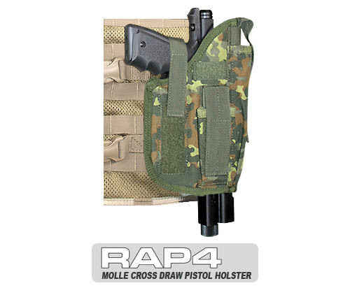 Cross Draw Holster Right Hand Large German Flecktarn