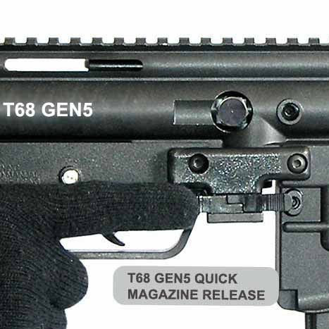 T68 Gen5/Milsig Paintball Gun Quick Magazine Release