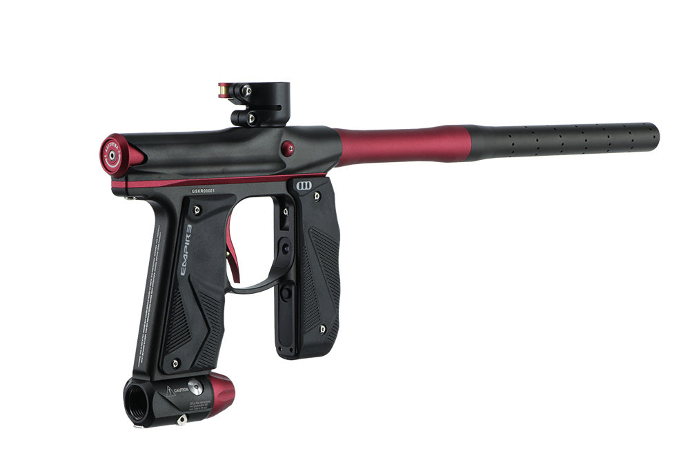 Empire Paintball Mini GS Marker w/ 2 Piece Barrel - Dust Black/Red