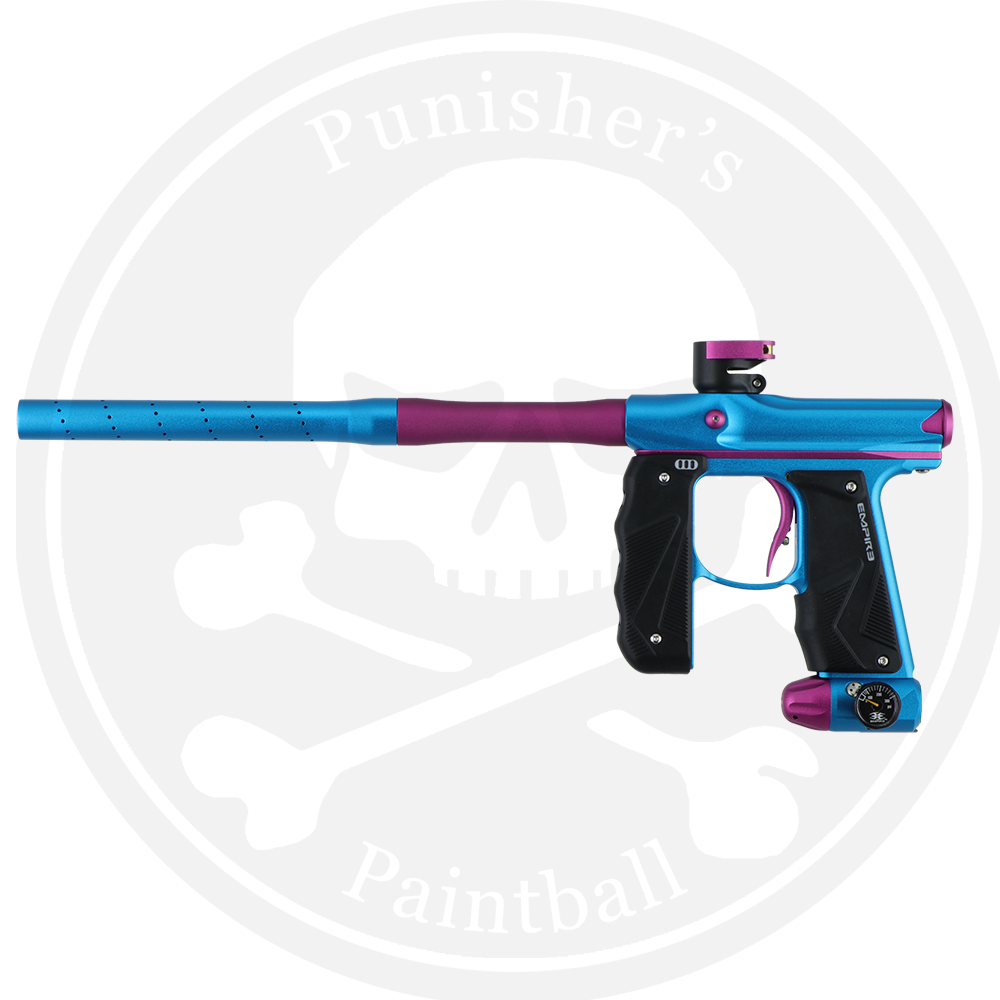 Empire Paintball Mini GS Marker w/ 2 Piece Barrel - Dust Light Blue/Pink