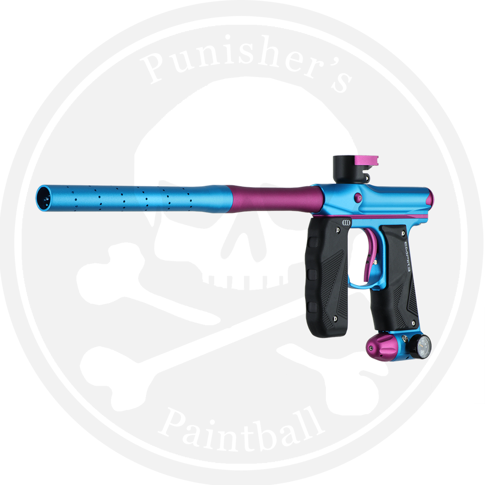 Empire Paintball Mini GS Marker w/ 2 Piece Barrel - Dust Light Blue/Pink