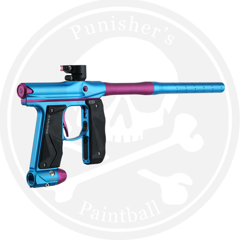 Empire Paintball Mini GS Marker w/ 2 Piece Barrel - Dust Light Blue/Pink