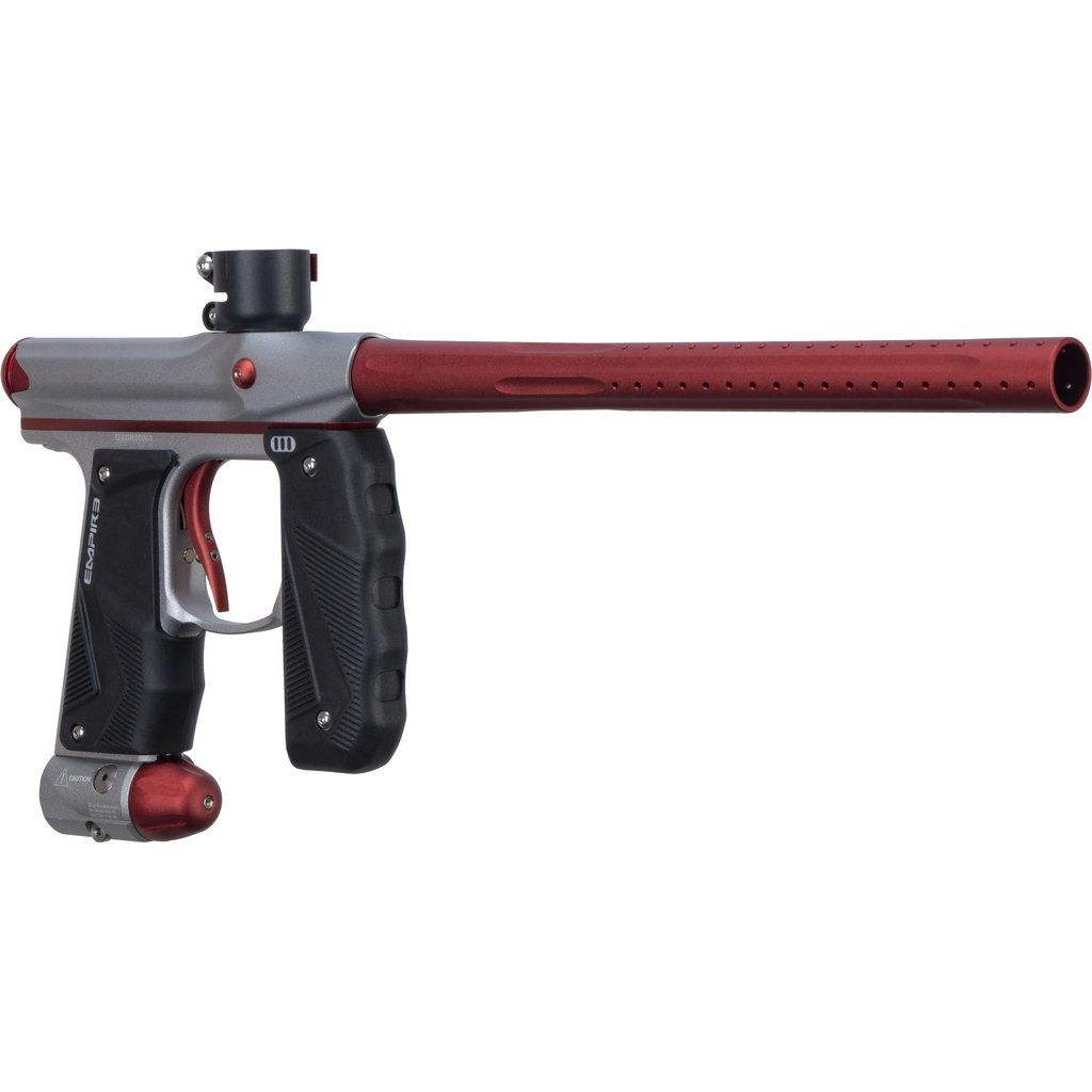 Empire Paintball Mini GS Paintball Marker - Dust Grey/Dark Red