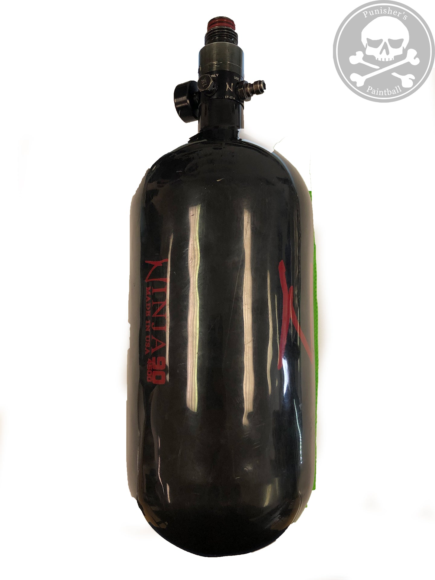 Used Ninja SL2 90/45 Paintball Tank - Black/Red