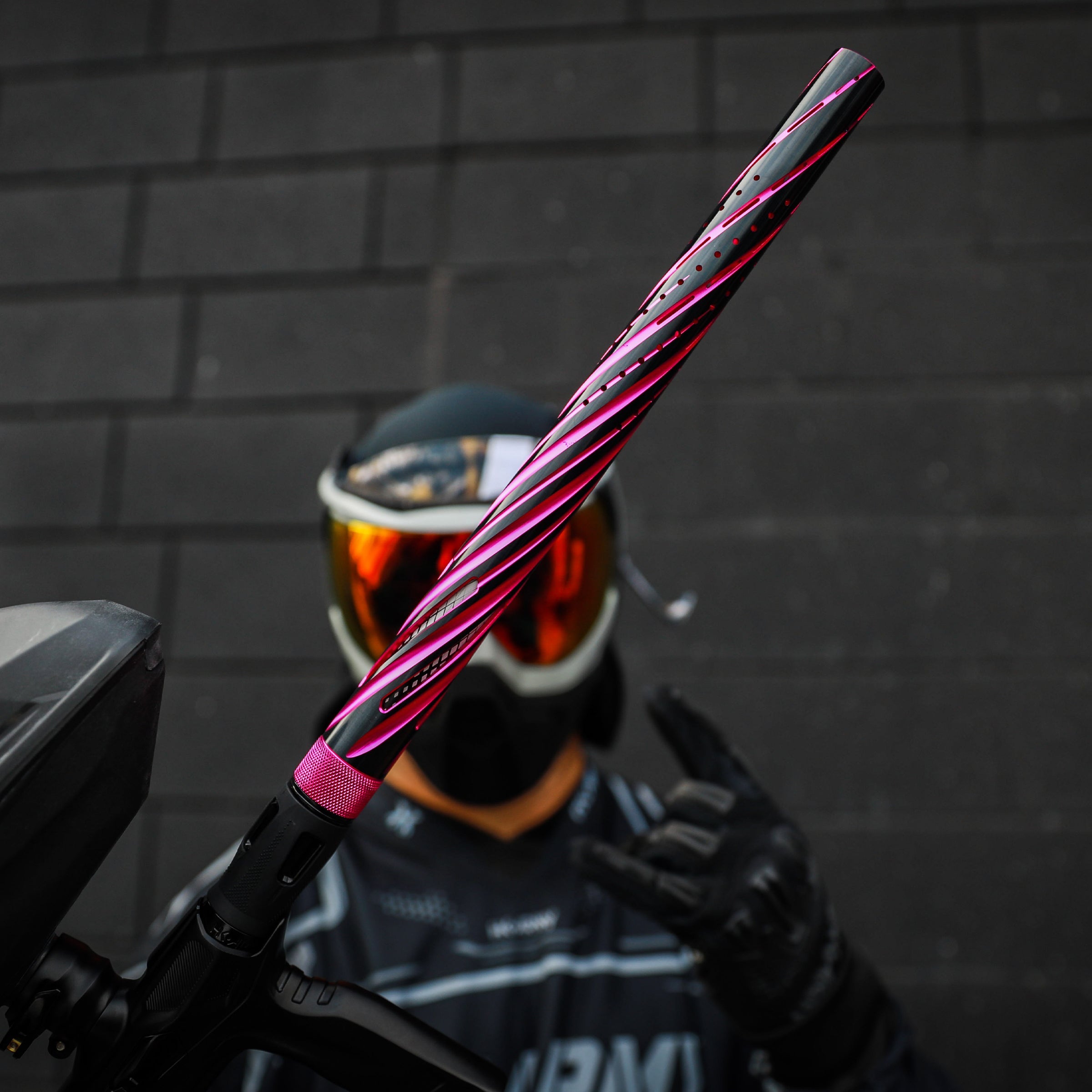 HK Army LAZR Barrel Kit - Elite Orbit - Autococker Thread - Dust Pink/Black Inserts