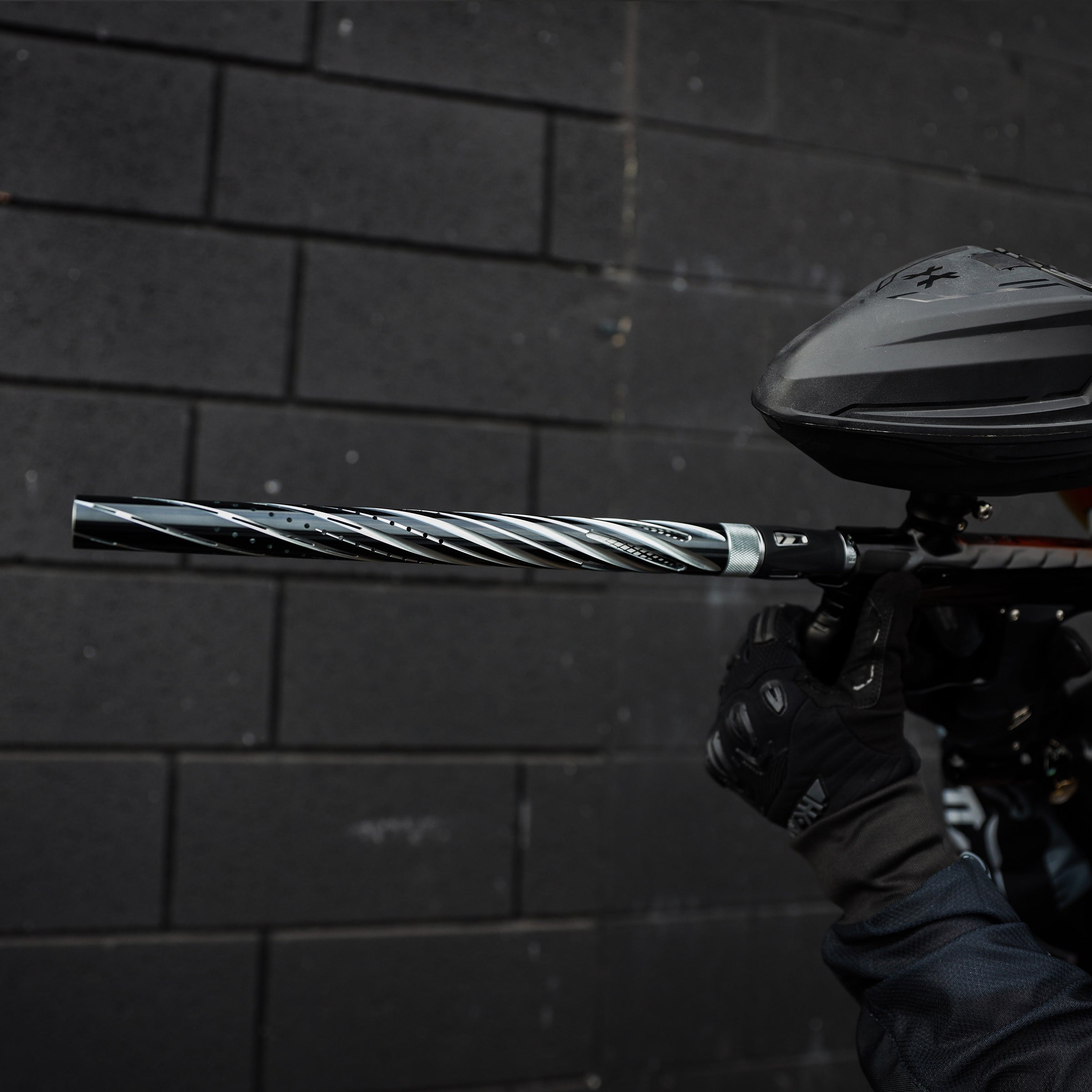 HK Army LAZR Barrel Kit - Elite Orbit - Autococker Thread - Dust Pewter/Black Inserts