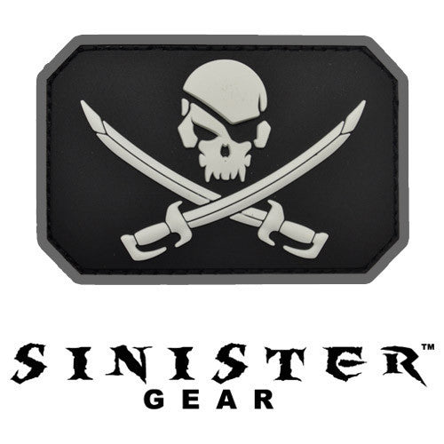 Sinister Gear "Pirate Skull" PVC Patch - SWAT