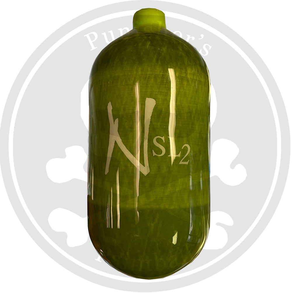 Ninja SL2 77/4500 Paintball Tank BOTTLE ONLY - Lime