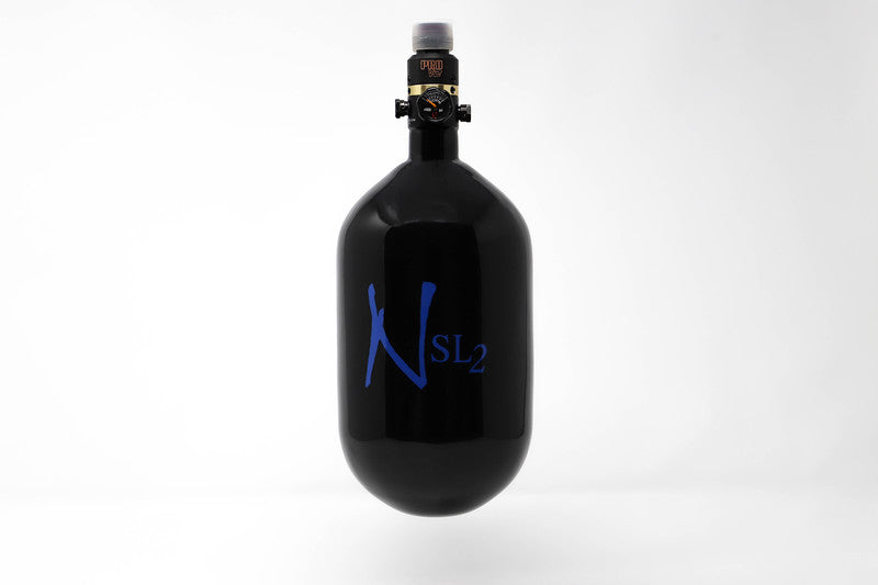 Ninja SL2 68/4500 Carbon Fiber Paintball Tank - Black/Blue ProV2 ($229.95)