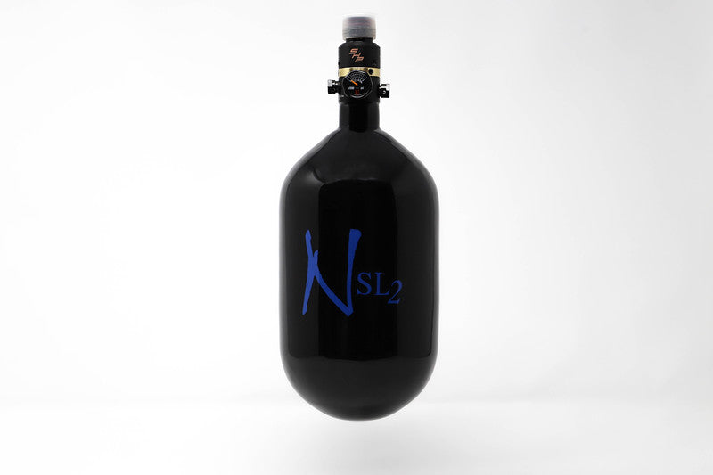 Ninja SL2 68/4500 Carbon Fiber Paintball Tank - Black/Blue ProV2 SHP ($229.95)