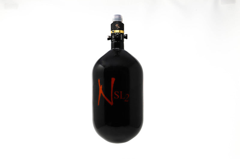 Ninja SL2 68/4500 Carbon Fiber Paintball Tank - Black/Red ProV2 SHP ($244.95)