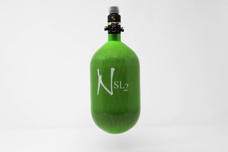 Ninja SL2 68/4500 Carbon Fiber Paintball Tank - Lime ProV2 SHP ($229.95)