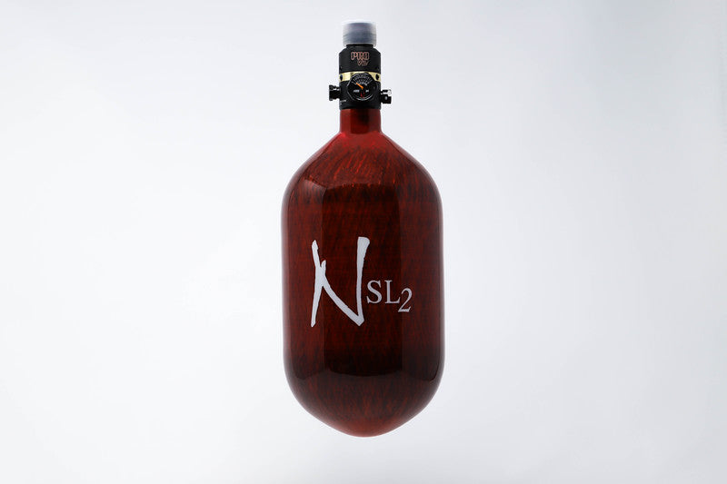 Ninja SL2 68/4500 Carbon Fiber Paintball Tank - Red ProV2 ($229.95)