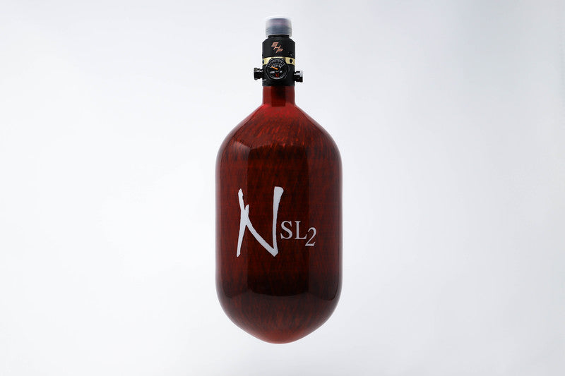 Ninja SL2 68/4500 Carbon Fiber Paintball Tank - Red ProV2 SHP ($229.95)