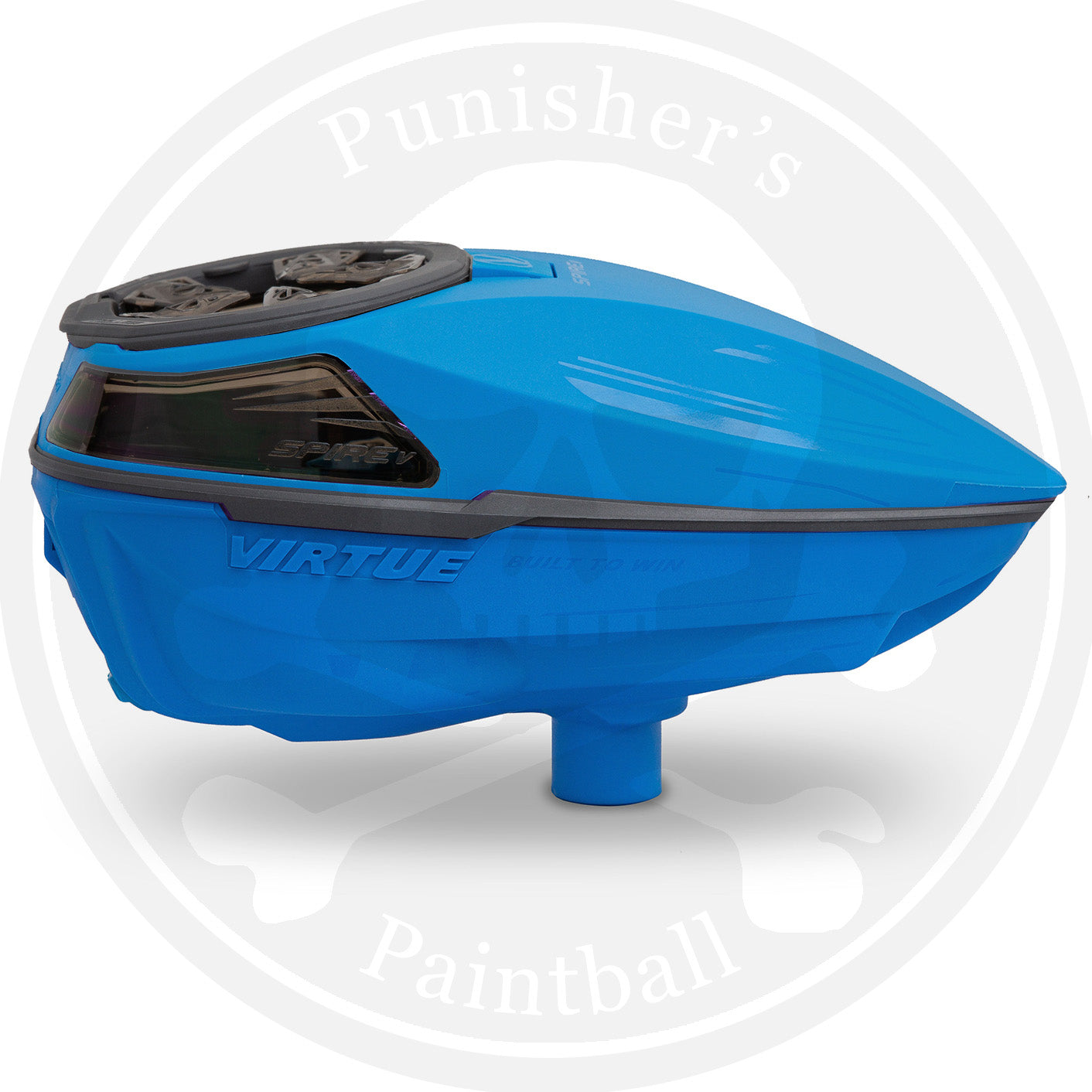 Virtue Spire 5 Paintball Loader - Blue/Grey