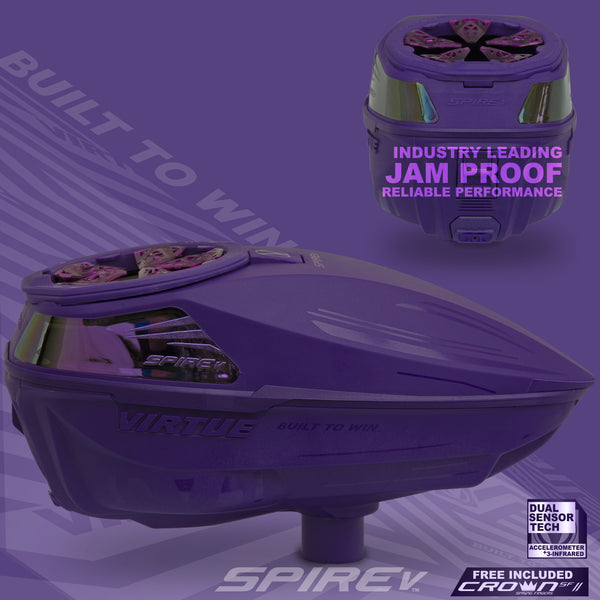 Virtue Spire 5 Paintball Loader - Amethyst (Purple)