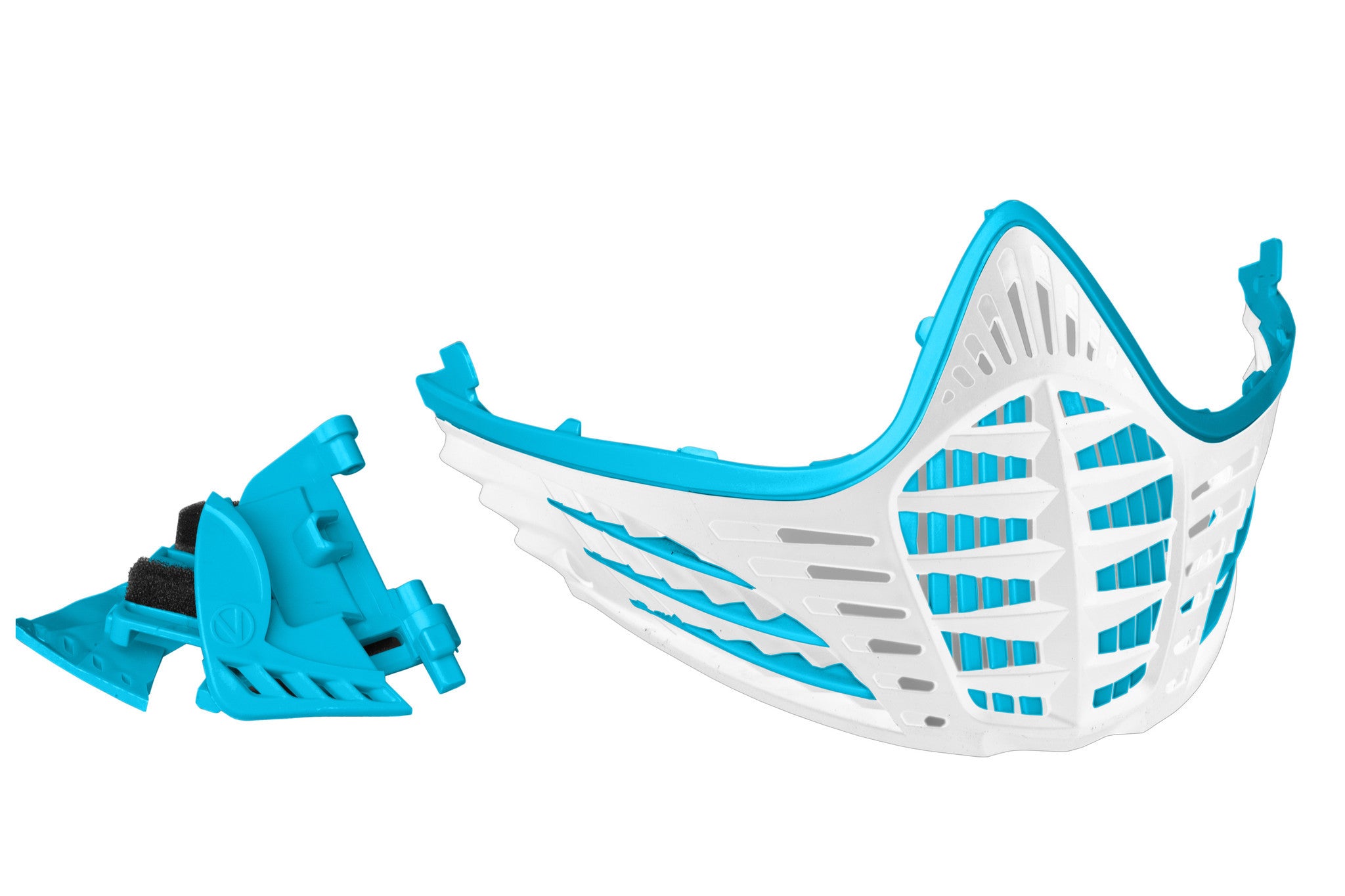Virtue VIO Contour Facemask Cyan/Cyan/White